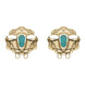 9ct Yellow Gold Turquoise Sheep Stud Earrings E2530