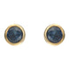 9ct Yellow Gold Sapphire Small Round Stud Earrings. 03-20-118.