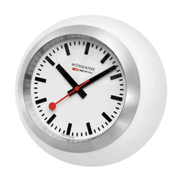 Mondaine White Table Clock
