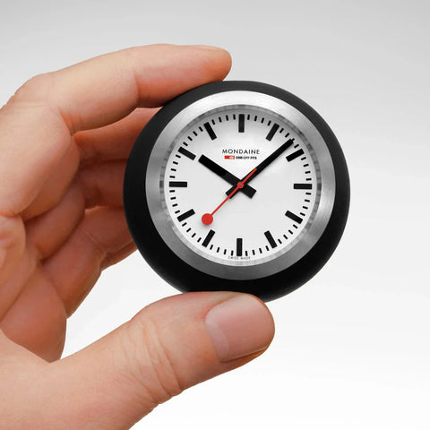Mondaine Black Ball Table Clock