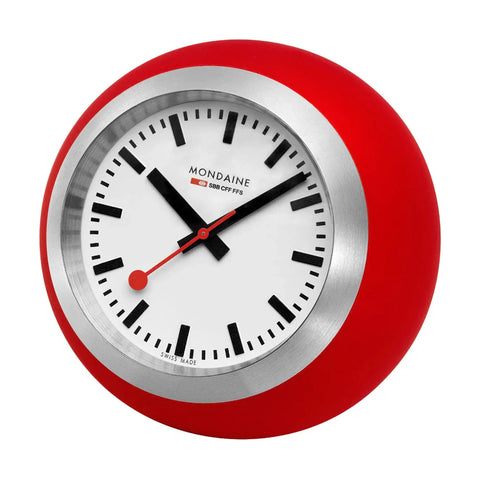 Mondaine Red Ball Table Clock