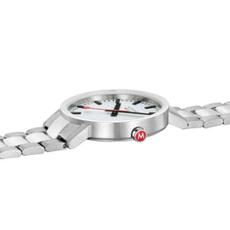 Mondaine Classic Silver Stainless Steel Watch