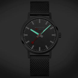 Mondaine Classic Grey Stainless Steel Watch