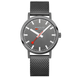 Mondaine Classic Grey Stainless Steel Watch