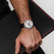 Mondaine Classic Day Date Black Vegan Leather Watch