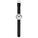 Mondaine Classic Day Date Black Vegan Leather Watch