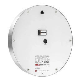 Mondaine Silver Wall Clock
