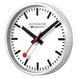 Mondaine Silver Wall Clock