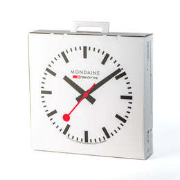 Mondaine Silver Wall Clock