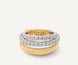 Marco Bicego Masai 18ct Yellow Gold 4-Strand Coil 0.70ct Diamond Ring
