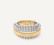 Marco Bicego Masai 18ct Yellow Gold 4-Strand Coil 1.03ct Diamond Ring