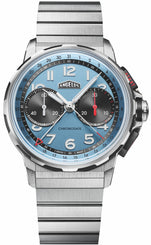 Angelus Watch Chronodate Titanium Storm Blue Bracelet 0CDZF.U03A.M009T