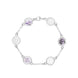 Sterling Silver 10mm Blue John Six Flower Burst Chatsworth Décor Bracelet