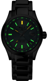 Ball Watch Company Engineer III Endurance 1917 GMT Watch with blue dial, steel bracelet, steel case