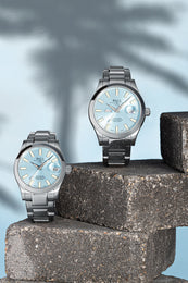Ball Watch Company Engineer III Marvelight Chronometer 36 Watch with blue dial, steel bracelet, steel case