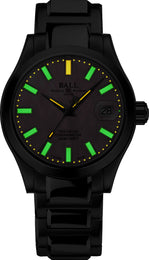 Ball Watch Company Engineer III Marvelight Chronometer 36 Watch with pink dial, steel bracelet, steel case