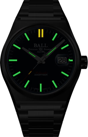 Ball Watch Company Roadmaster Perseverer 40mm Blue Watch with steel bracelet, steel case