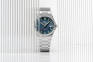 Ball Watch Company Roadmaster Perseverer 40mm Blue Watch with steel bracelet, steel case