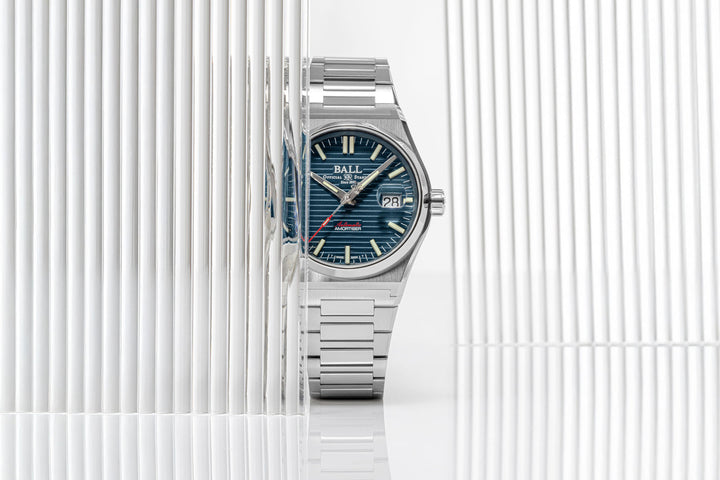 Ball Watch Company Roadmaster Perseverer 40mm Blue Watch with steel bracelet, steel case