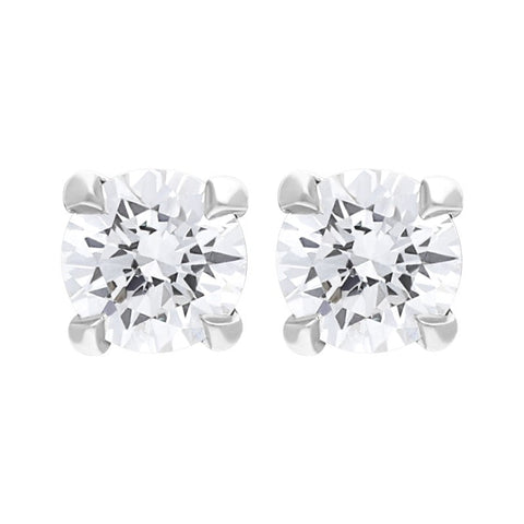 18ct White Gold 0.40ct Diamond Brilliant Cut Stud Earrings