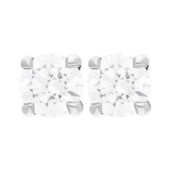 18ct White Gold 0.50ct Brilliant Cut Diamond Stud Earrings