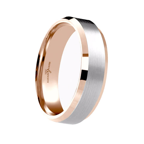 Platinum and 18ct Rose Gold 5mm Diverse Wedding Ring