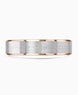 Platinum and 18ct Rose Gold 5mm Diverse Wedding Ring
