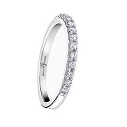 Platinum 0.25ct Diamond Harmony Half Eternity Ring
