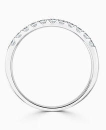 Platinum 0.25ct Diamond Harmony Half Eternity Ring