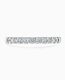 Platinum 0.25ct Diamond Harmony Half Eternity Ring