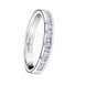 Platinum 0.33ct Diamond Charm Channel Set Half Eternity Ring
