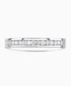 Platinum 0.33ct Diamond Charm Channel Set Half Eternity Ring