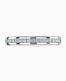 Platinum 0.30ct Diamond Devine Channel Set Half Eternity Ring