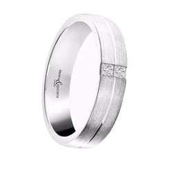 18ct White Gold 0.10ct GSI Diamond 5mm Wedding Band