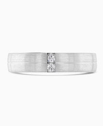 18ct White Gold 0.10ct GSI Diamond 5mm Wedding Band