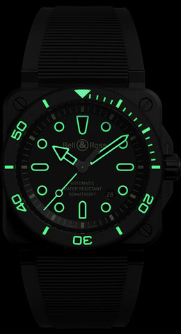 Bell & Ross BR 03 Diver Lum Outline Ceramic Limited Edition Watch