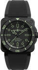 Bell &amp; Ross BR 03 Diver Outline Ceramic Lume Limited Edition Watch BR03A-D-OL-CE/SRB