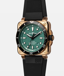 Bell & Ross Ex-Display BR 03 Diver Black Green Bronze Limited Edition Watch