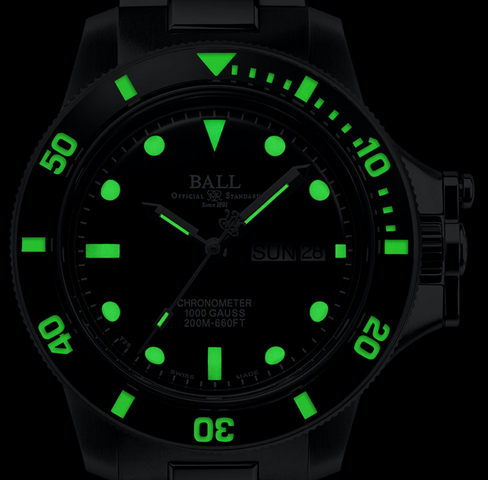 Ball Watch Company Engineer Hydrocarbon Original Watch with black dial, steel bracelet, steel case