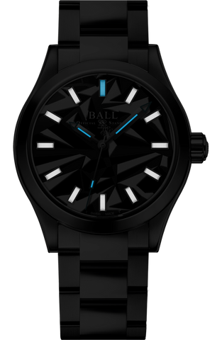 Ball Watch Company Engineer II Dazzle Limited Edition Watch with black dial, steel bracelet, steel case