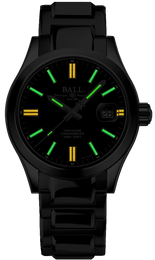 Ball Watch Company Engineer III Legend II Limited Edition Watch with black dial, steel bracelet, steel case