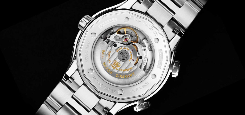 Ball Watch Company Roadmaster Marine GMT Limited Edition Watch with green dial, titanium strap, titanium case