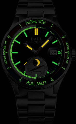 Ball Watch Company Roadmaster Ocean Explorer Limited Edition Watch with white dial, steel bracelet, steel case