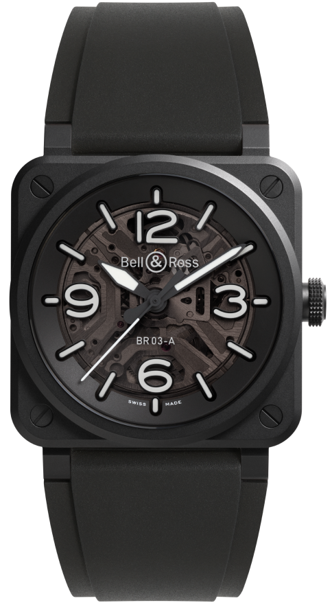 Bell & Ross BR 03 Skeleton Black Ceramic Watch