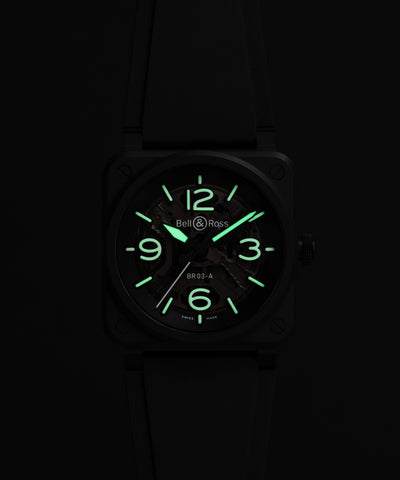 Bell & Ross BR 03 Skeleton Black Ceramic Watch