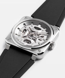 Bell & Ross BR 03 Skeleton Grey Steel Watch