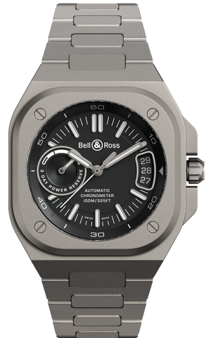 Bell & Ross Watch BR X5 Black Titanium Bracelet BRX5R-BL-TI/STI