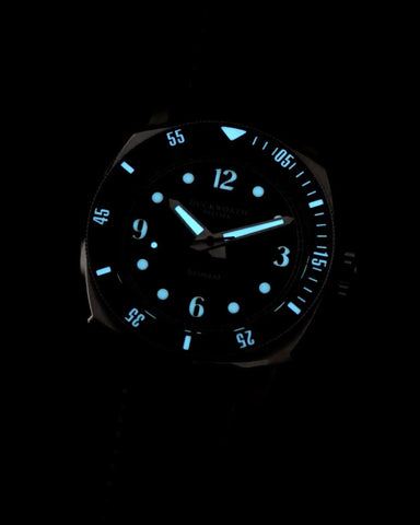 Duckworth Prestex Belmont Dive Green Black Rubber Watch