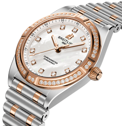 Breitling Chronomat 28 18k Red Gold Bracelet Watch