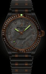 Breitling Chronomat 28 18k Red Gold Bracelet Watch